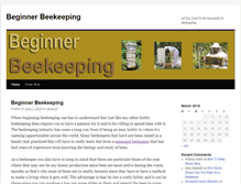 Tablet Screenshot of beginnerbeekeeping.beekeeping-for-beginners.com